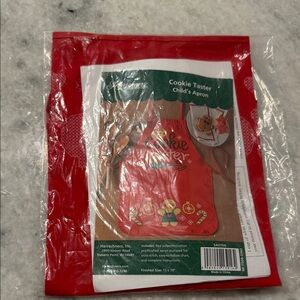 Cookie Taster Child's Apron - Red